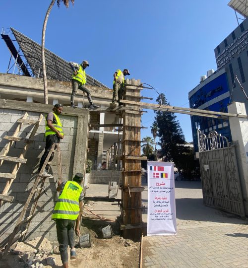 reconstruction d'infrastructures après la guerre par Imar ONG