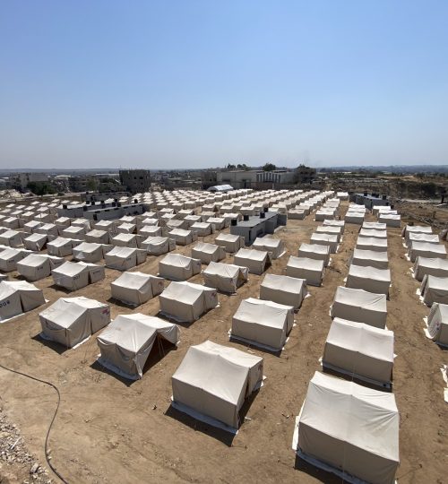 abris humanitaire à Gaza